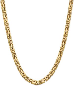 Beautiful 14k 6.50mm Byzantine Chain