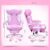 Comfortable Computer Gaming Chair Pink Cute Home Lift Reclining Live Chair Ergonomic Gaming Chair (Color : Normal)