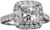 18K White Gold Cushion Cut Halo Diamond Ring, 4.39 Total Carat Weight, F Color, Cushion Shape, SI1 Clarity, GIA Certified, Dainty Rings, Elegant Fine Jewelry For Women, Rings For Women, Gift For Her
