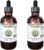Red Ginseng Alcohol-Free Liquid Extract, Organic Red Ginseng (Panax Ginseng) Dried Root Glycerite Natural Herbal Supplement, Hawaii Pharm, USA 2×2 fl.oz