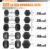 papababe Dumbbell Set Rubber Encased Hex Dumbbell Free Weights Dumbbells Set Home Weight Set No Rack