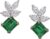 18K White & Yellow Gold Earrings 8.98 TCW, 6.03 ct. Emerald (Green, Eye Clean) with 1.59ct. Pear Shape & 1.36ct. Marquise Shape Diamond, Jewelry For Women, Fine Jewelry, Earrings For Her, Gift For Her